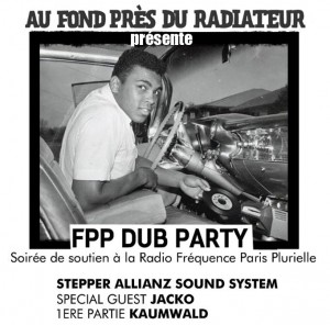Vendredi 12 avril: soirée Sound System Dub, en soutien à FPP